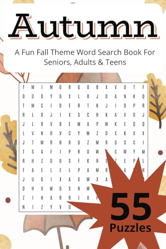 Autumn Word Search: Fall Themed Word Puzzles von Independently published