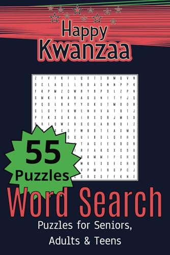 Kwanzaa Word Search: Kwanzaa Themed Word Find Puzzles | 6x9 inches | 110 pages | 55 Puzzles von Independently published