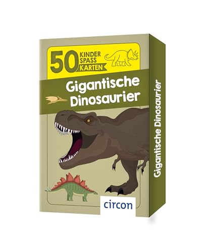 Gigantische Dinosaurier (50 Kinderspaßkarten) von Circon