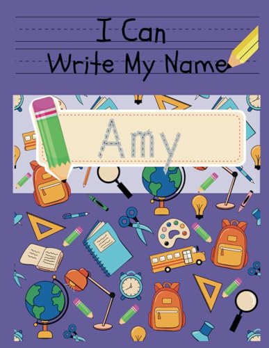 I Can Write My Name: Amy: Personalized Name Tracing Book von Independently published