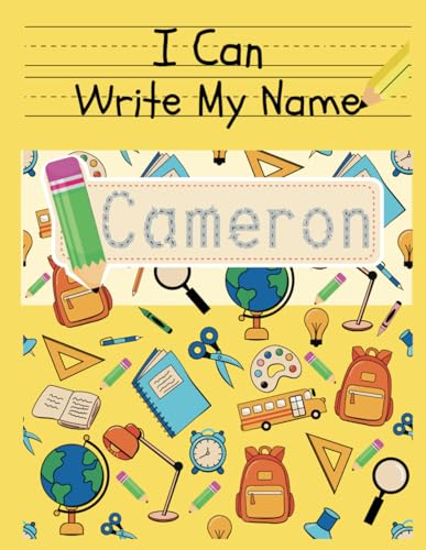 I Can Write My Name: Cameron: Personalized Name Tracing Book von Independently published