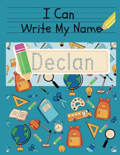 I Can Write My Name: Declan: Personalized Name Tracing Book von Independently published