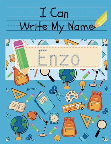 I Can Write My Name: Enzo: Personalized Name Tracing Book von Independently published