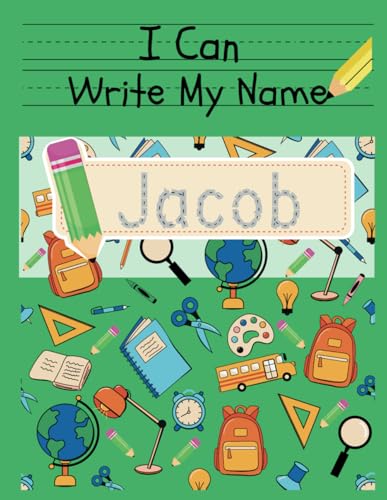 I Can Write My Name: Jacob: Personalized Name Tracing Book von Independently published