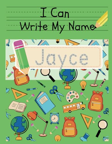 I Can Write My Name: Jayce: Personalized Name Tracing Book von Independently published