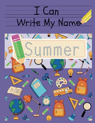 I Can Write My Name: Summer: Personalized Name Tracing Book von Independently published
