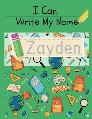 I Can Write My Name: Zayden: Personalized Name Tracing Book von Independently published