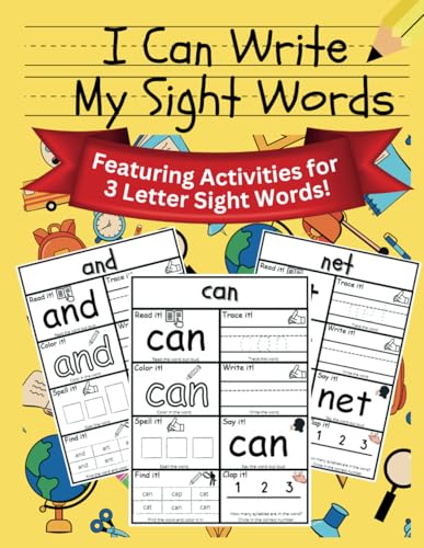 I Can Write My Sight Words: Featuring Activities for 3 Letter Sight Words von Independently published