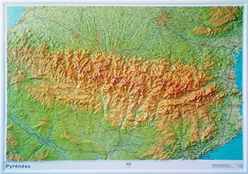 Pyrenees Relief von IGN MAPS