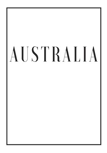 Australia: A white decorative book for coffee tables, bookshelves and end tables: Stack "Country" decor books to add home decoration to bedrooms, ... own home or as an interior design savvy gift. von Independently published