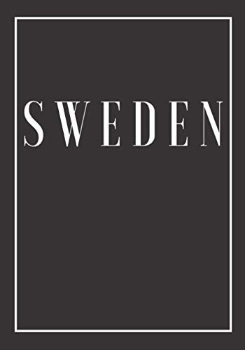 Sweden: A black decorative book for coffee tables, bookshelves and end tables: Stack "Country" decor books to add home decoration to bedrooms, lounges ... own home or as an interior design savvy gift. von Independently published
