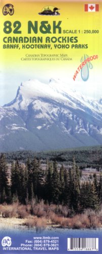 Canadian Rockies: Canada: Banff, Kootenay, Yoho Parks. Waterproof (International Travel Map) von International Travel Maps