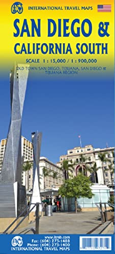 San Diego / California South 1:15 000: ITM Travel Reference Map 1:15 000