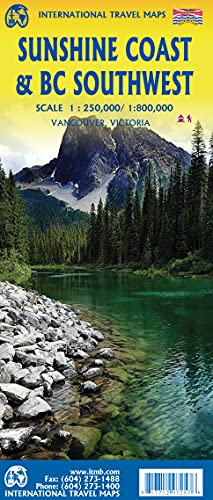 Sunshine Coast & British Columbia South West 1:120 000: ITM Travel Reference Map Sunshine Coast & British Columbia South West 1:120 000: ITM Travel Reference Map