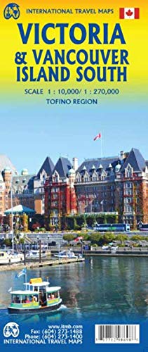 International Travel Map ITM Victoria / Vancouver: Stadtplan Victoria/ Vancouver, doppelseitig Stpl.Victoria 10T. TK Southern half of Vancouver Island 270T. International Travel Map ITM Victoria / Vancouver: Stadtplan Victoria/ Vancouver, doppelseitig Stpl.Victoria 10T. TK Southern half of Vancouver Island 270T.