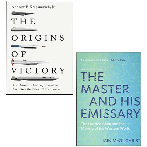 The Master and His Emissary By Iain McGilchrist, The Origins of Victory [Hardcover] By Andrew F. Krepinevich Jr.2 Books Collection Set