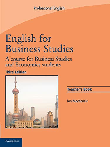 English for Business Studies Teacher's Book: A Course for Business Studies and Economics Students von Cambridge University Press