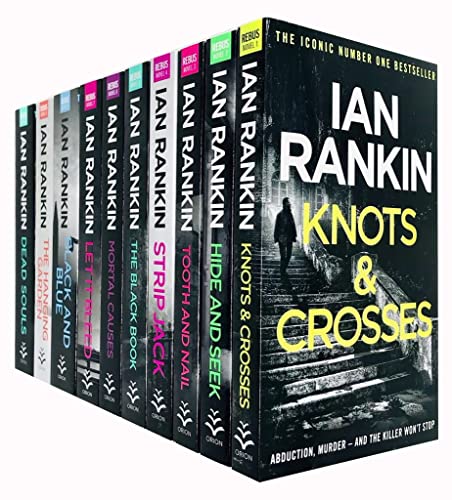 Ian Rankin Inspector Rebus Series Collection 10 Books Set (Knots And Crosses, Hide And Seek, Tooth And Nail, Strip Jack, The Black Book, Mortal Causes, The Falls, Rather Be the Devil and More)