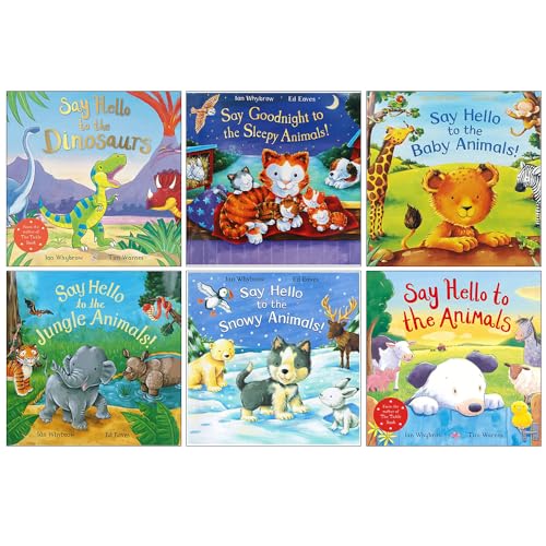 Say Hello To The Animals 5 Books Collection Set By Ian Whybrow (Say Hello to the Snowy Animals, Say Hello to the Jungle Animals, Say Hello to the Baby Animals & MORE!)