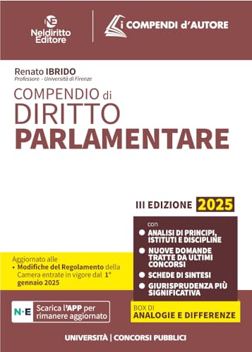 Compendio di diritto parlamentare 2025 (I compendi d'autore) von Neldiritto Editore
