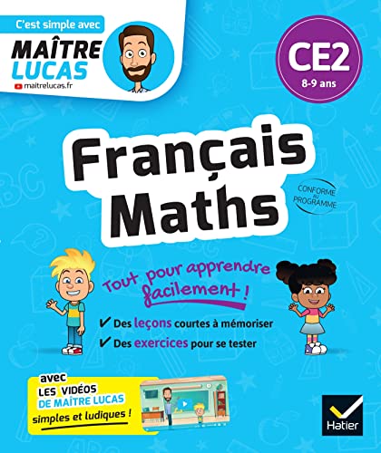 Français et Maths CE2: cahier de révision et d'entrainement - C'est simple avec Maître Lucas