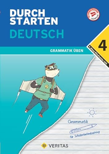 Durchstarten - Deutsch - Mittelschule/AHS - 4. Klasse: Grammatik - Übungsbuch mit Lösungen