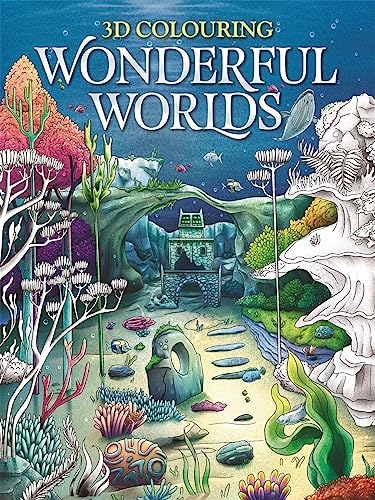 3D Colouring: Wonderful Worlds (Adult Colouring Book) von Sparkpool