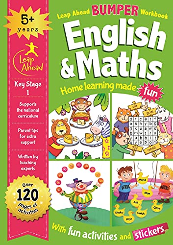 Leap Ahead Bumper Workbook: English and Maths 5+