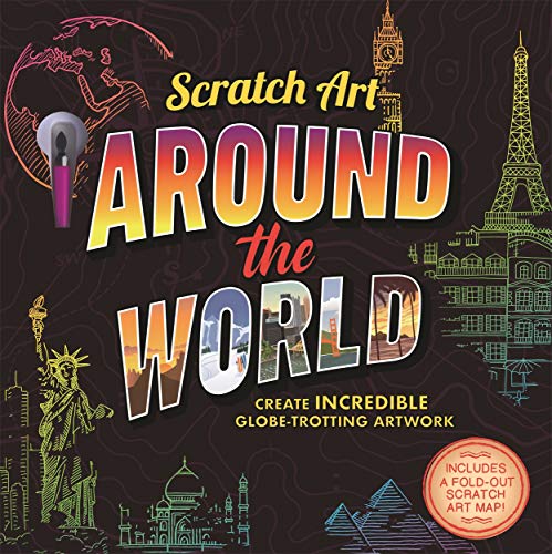 Scratch Art: Around The World (Stress Relieving Activities for Adults)