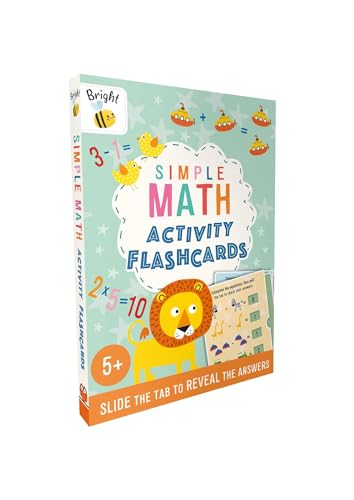 Bright Bee Simple Math Activity Flashcards: Slide Tabs to Reveal Answers, Ages 5 & Up von Igloo Books