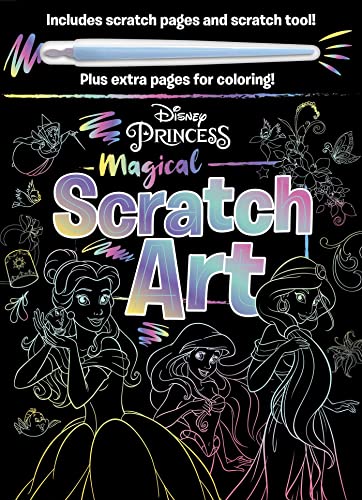 Disney Princess Magical Scratch Art: With Scratch Tool and Coloring Pages