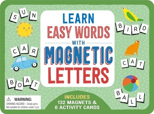 Learn Easy Words With Magnetic Letters: Includes 132 Magnets & 6 Activity Cards von Igloo Books