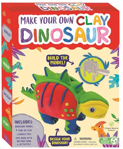 Make Your Own Clay Dinosaur: Craft Box Set for Kids