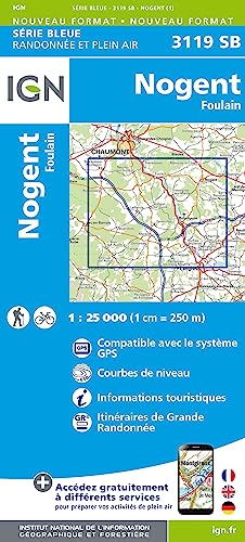 3119SB Nogent Foulain (Série Bleue, Band 3119) von IGN Institut Geographique National