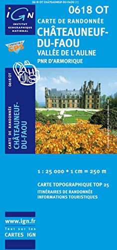Chateauneuf-du-Faou / Vallee L'Aulne / Armorique 1 : 25 000 (TOP 25)