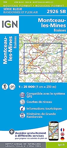 IGN Karte, Serie Bleue Montceau-les-Mines (Série Bleue, Band 2926) IGN Karte, Serie Bleue Montceau-les-Mines (Série Bleue, Band 2926) von Institut Geographique National