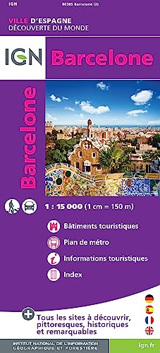 IGN Plan de Ville Barcelona: Stadtplan Barcelona (Découverte des Villes du Monde, Band 86305) von IGN Frankreich