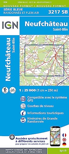 IGN Karte, Serie Bleue Neufchâteau (Série Bleue, Band 3217)