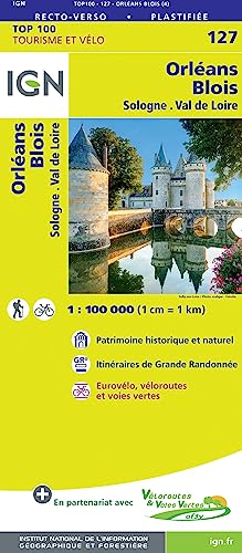SK 127 Orléans Blois: IGN Cartes Top 100 - Straßenkarte