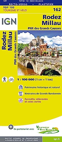 Rodez Millau 1:100 000 (TOP 100, Band 162)