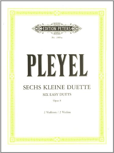 6 kleine Duette op. 8: für 2 Violinen von Peters, C. F. Musikverlag