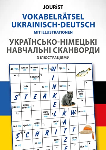 Vokabelrätsel Ukrainisch-Deutsch mit Illustrationen