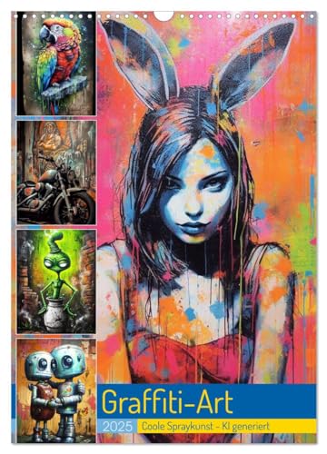 Graffiti Art (Wandkalender 2025 DIN A3 hoch), CALVENDO Monatskalender von CALVENDO