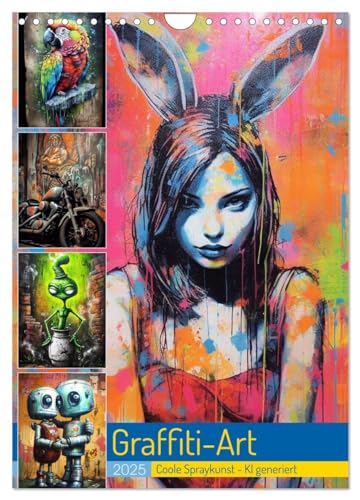 Graffiti Art (Wandkalender 2025 DIN A4 hoch), CALVENDO Monatskalender von CALVENDO
