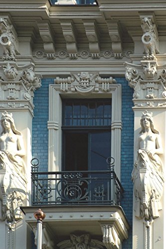 Detail of Art Nouveau Building with Balcony in Riga Latvia Journal: 150 page lined notebook/diary von CreateSpace Independent Publishing Platform