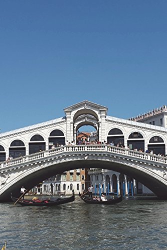 Gondola Under the Rialto Bridge in Venice Italy Journal: 150 page lined notebook/diary