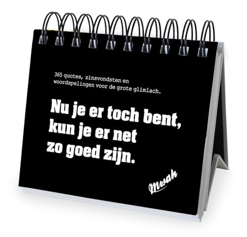 365 dagen cadeauboek - Mwah: 365 quotes, zinsvondsten en woordspellingen voor de grote glimlach von ImageBooks Factory BV