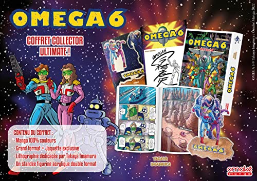 OMEGA 6 Coffret Collector Ultimate: Avec une lithographie dédicacée par l'auteur et un standee figurine acrylique double format OMEGA 6 Coffret Collector Ultimate: Avec une lithographie dédicacée par l'auteur et un standee figurine acrylique double format