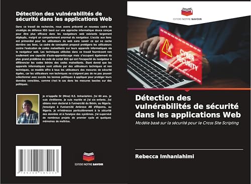 Détection des vulnérabilités de sécurité dans les applications Web: Modèle basé sur la sécurité pour le Cross Site Scripting Détection des vulnérabilités de sécurité dans les applications Web: Modèle basé sur la sécurité pour le Cross Site Scripting
