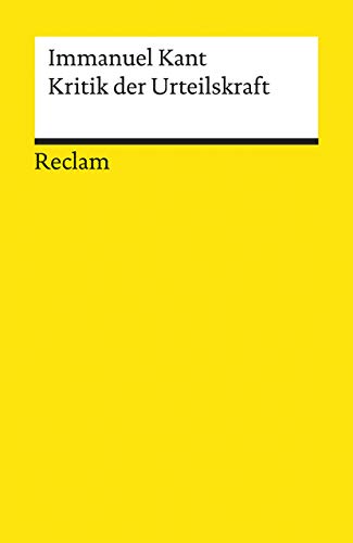 Kritik der Urteilskraft (Reclams Universal-Bibliothek) von Reclam Philipp Jun.